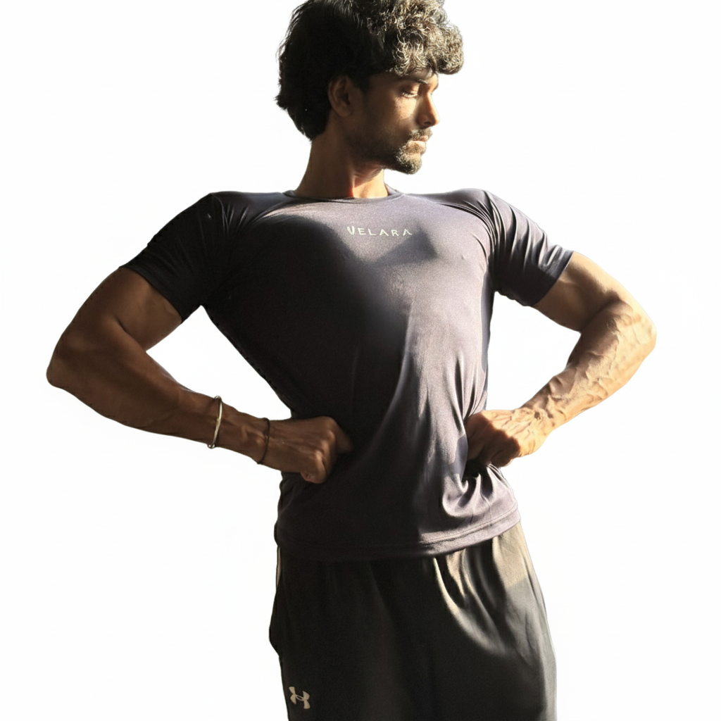 Black Compression Half Sleeves