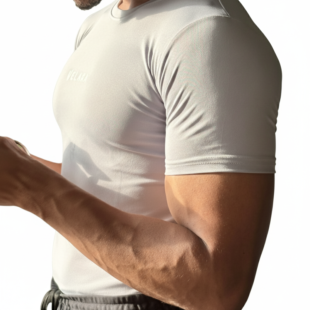 Gray Compression Half Sleeves