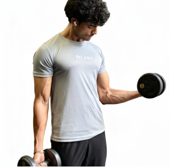 GYM WEAR Gray T-SHIRT