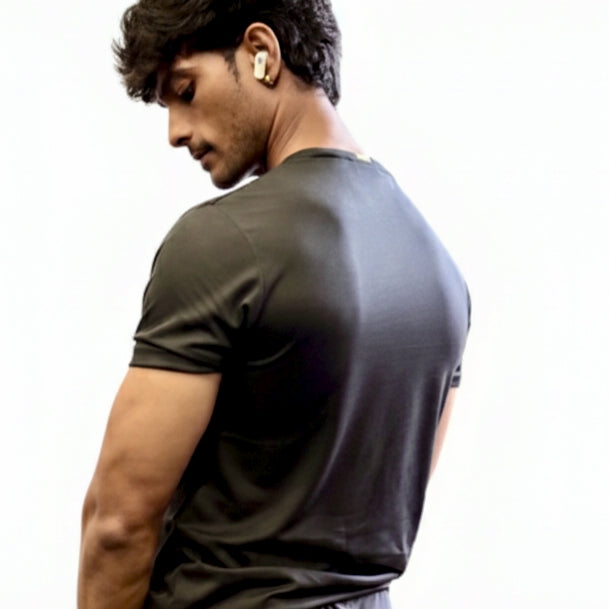 GYM WEAR BLACK T-SHIRT