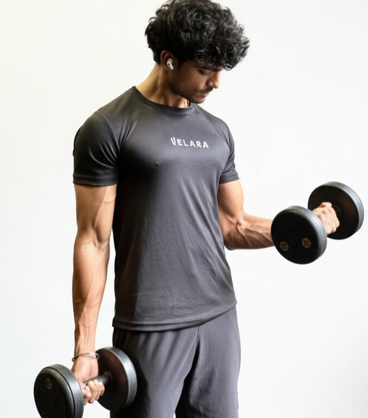 GYM WEAR BLACK T-SHIRT