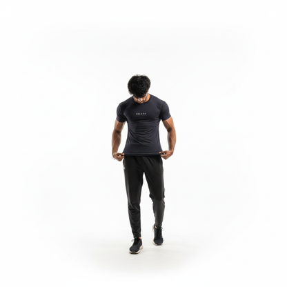 Black Compression Half Sleeves