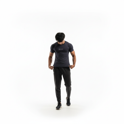 Black Compression Half Sleeves