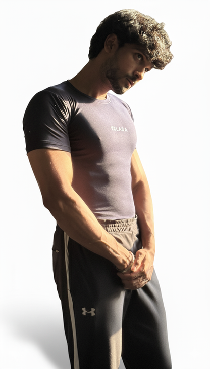 Black Compression Half Sleeves