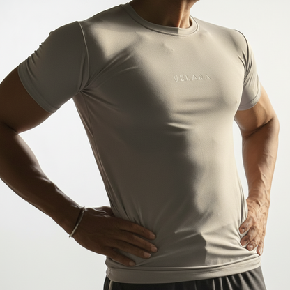 Gray Compression Half Sleeves