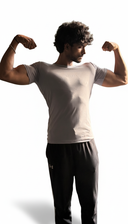 Gray Compression Half Sleeves