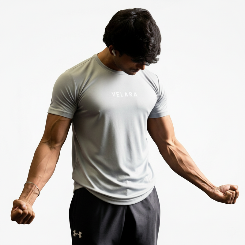 Gray Gym Wear Tshirt