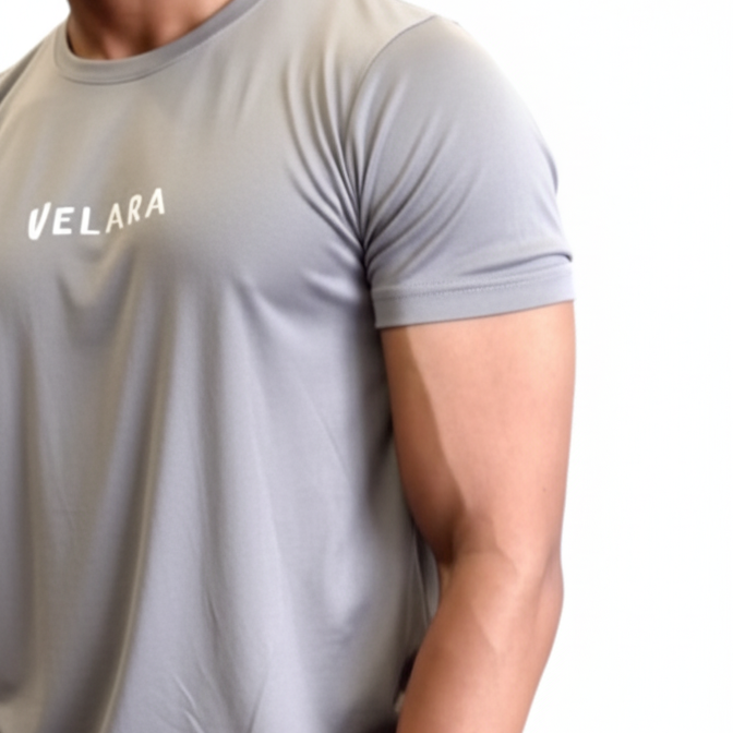 Gray Gym Wear Tshirt