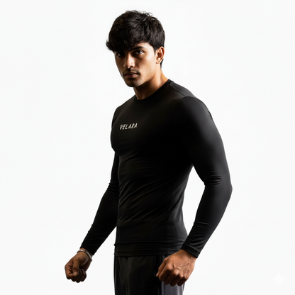 Black Full Sleeves Compression