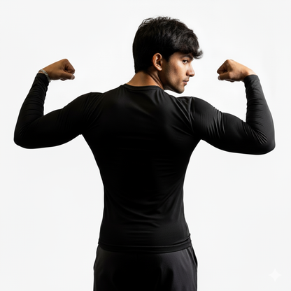 Black Full Sleeves Compression