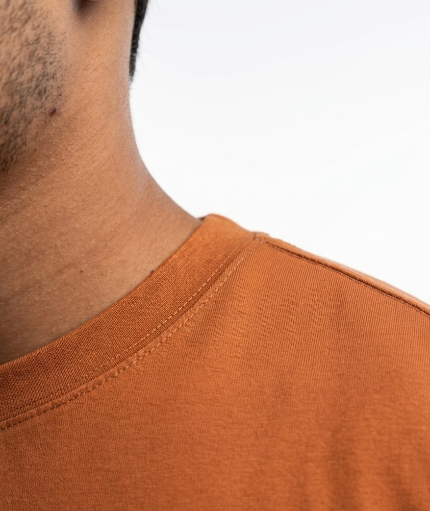 Orange Acid Wash T-Shirts